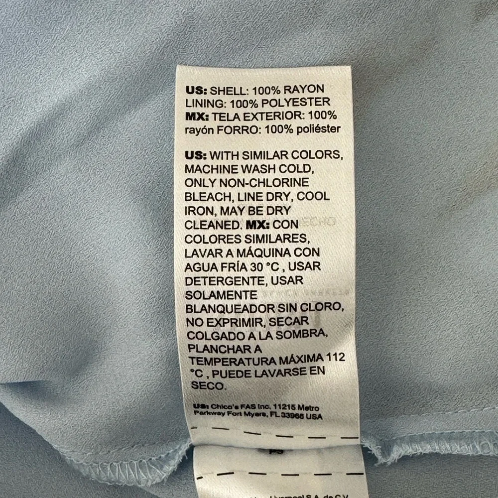 White House Black Market Cowl Neck Ruched Midi Floral Dress Size 10 Light Blue - Picture 14 of 14